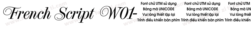 French Script W01字体转换